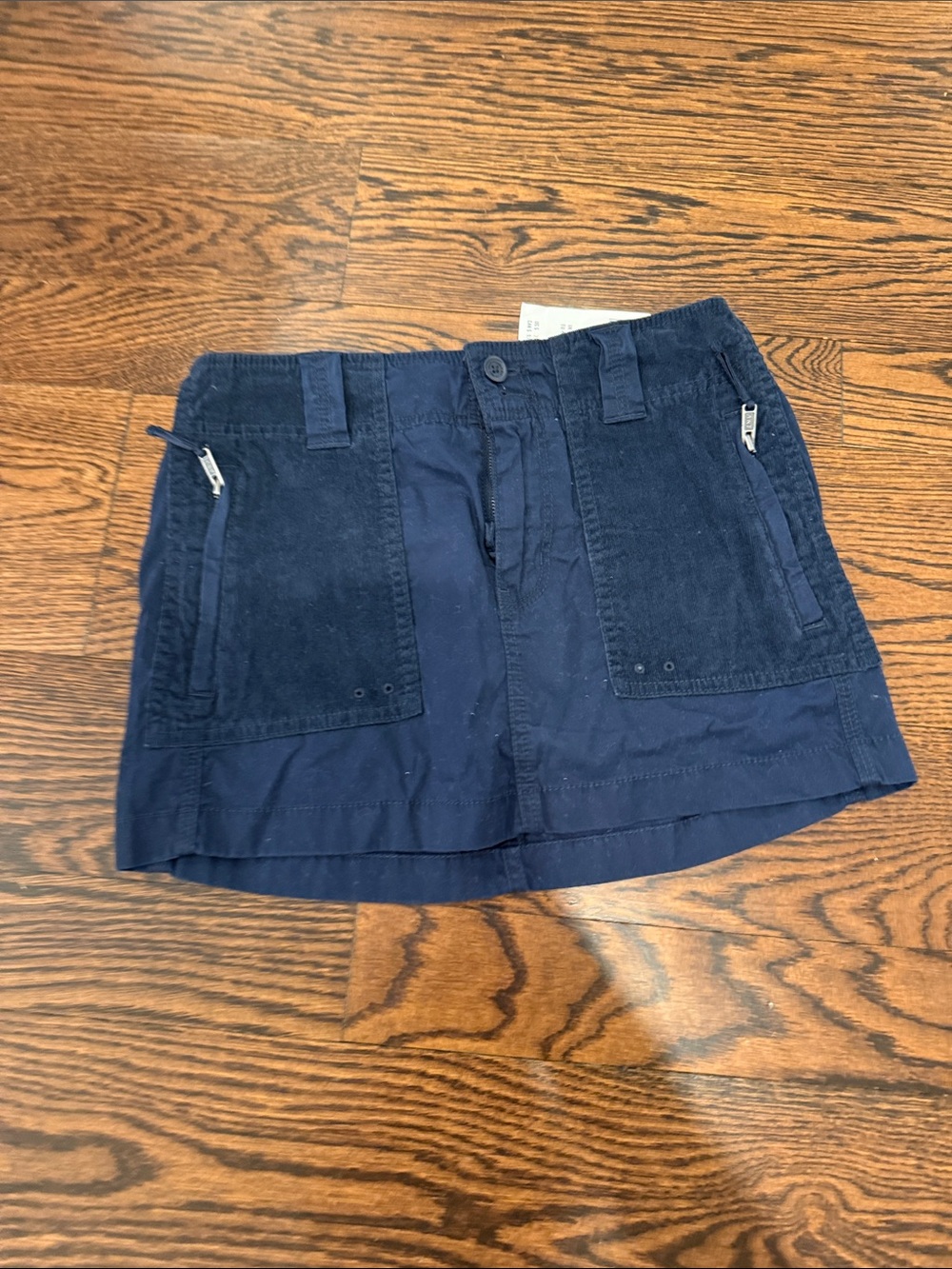 Abercrombie & Fitch Navy Utility Mini Shorts